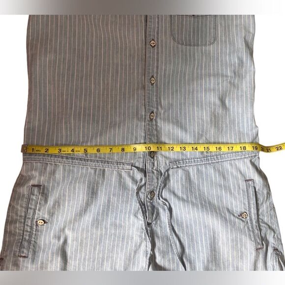 Levi’s blue conductor pinstripe 100% cotton denim romper - Picture 7 of 7